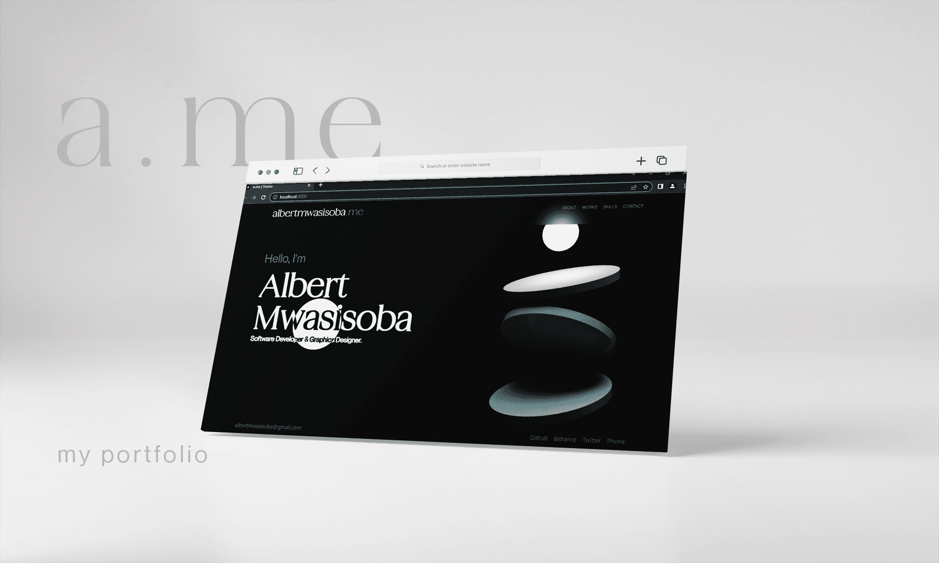 a.me website banner