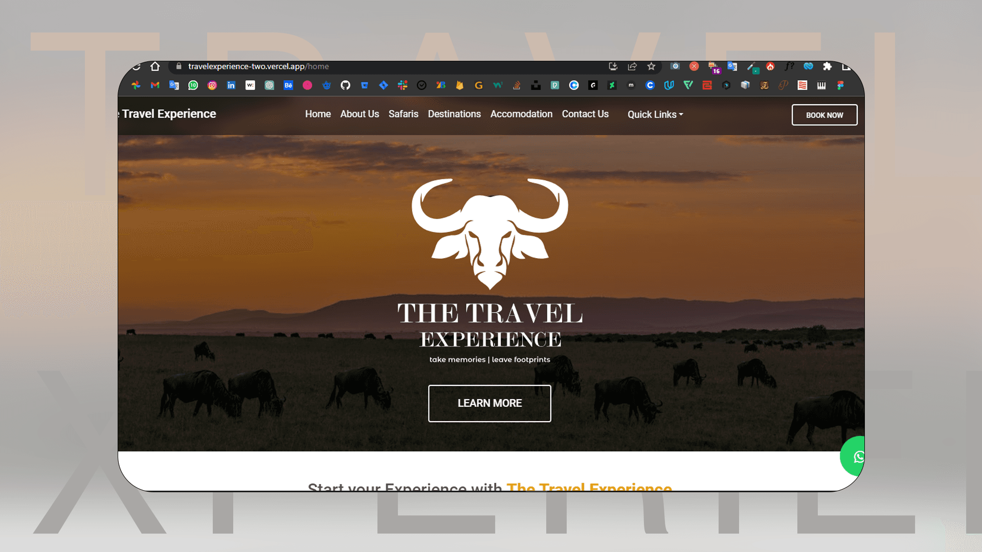 all wheels experience website banner